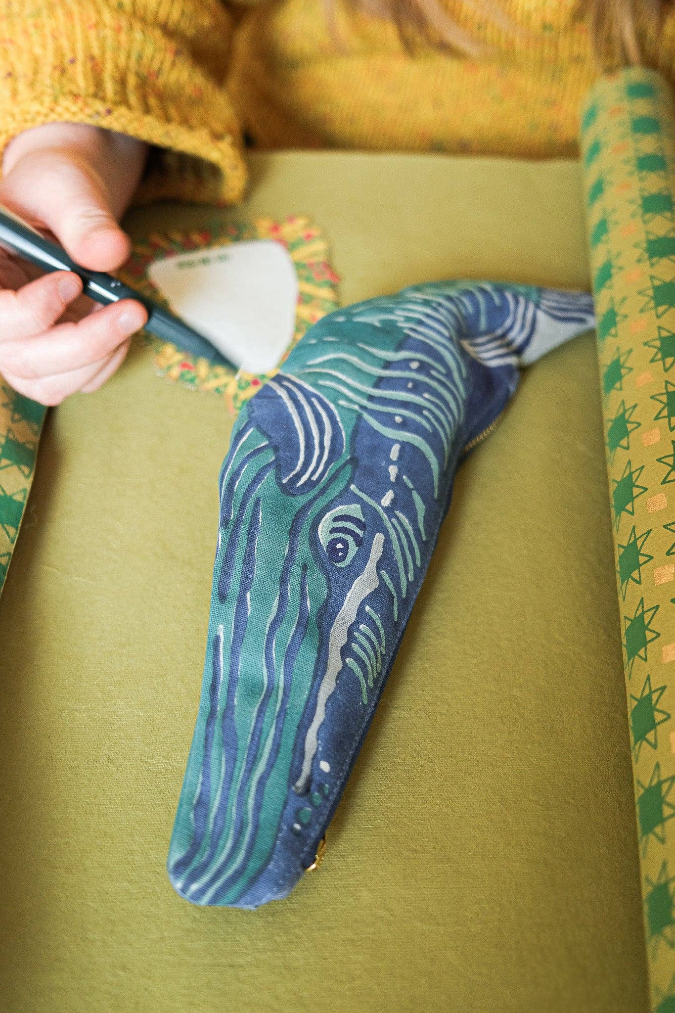 East End Press - Wholesale Pencil Case/Pouch - UK/EU: Whale Fabric Case14