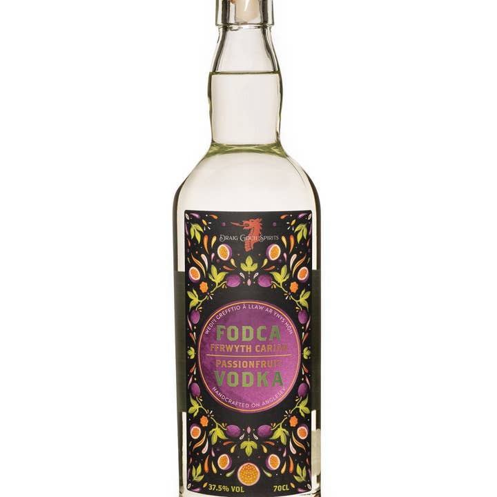 Llanfairpwll Distillery - Wholesale Vodka - Draig Passion Fruit Vodka - Fodca Ffrwyth Cariad2