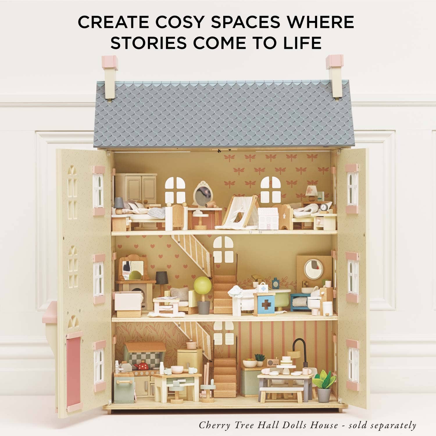 Le Toy Van, Inc. - Wholesale Doll Accessory Kit - Kids - Wooden Dolls House Child's Bedroom Furniture5