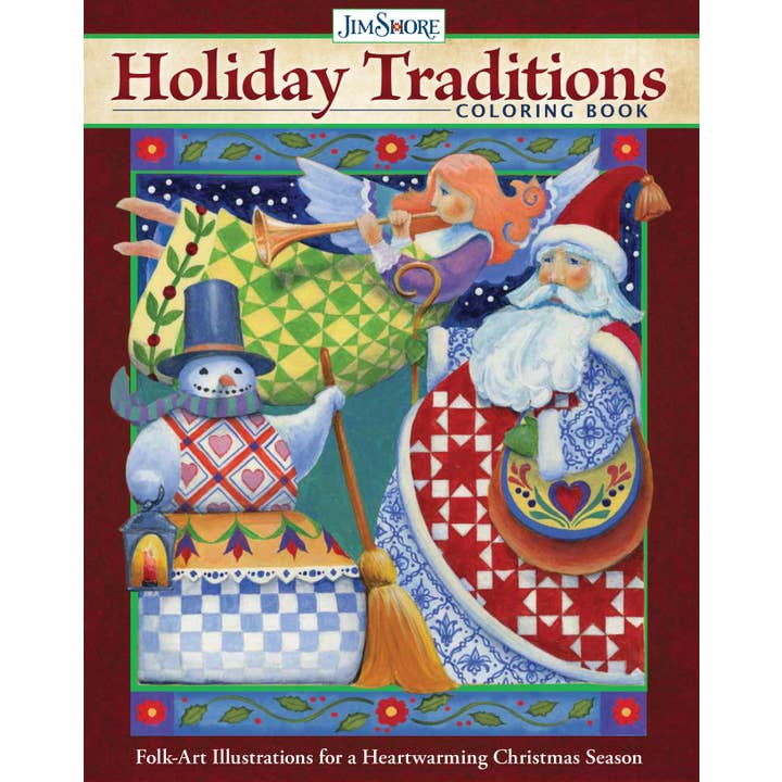 Wellspring - Wholesale Coloring & Activity Book - Adult - Jim Shore - Holiday Traditions Coloring Book