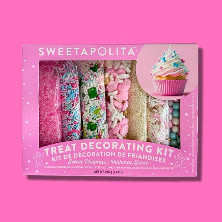 Sweetapolita - Vente Confettis pour gâteau - Kit de décoration Sweet Pinkmas0
