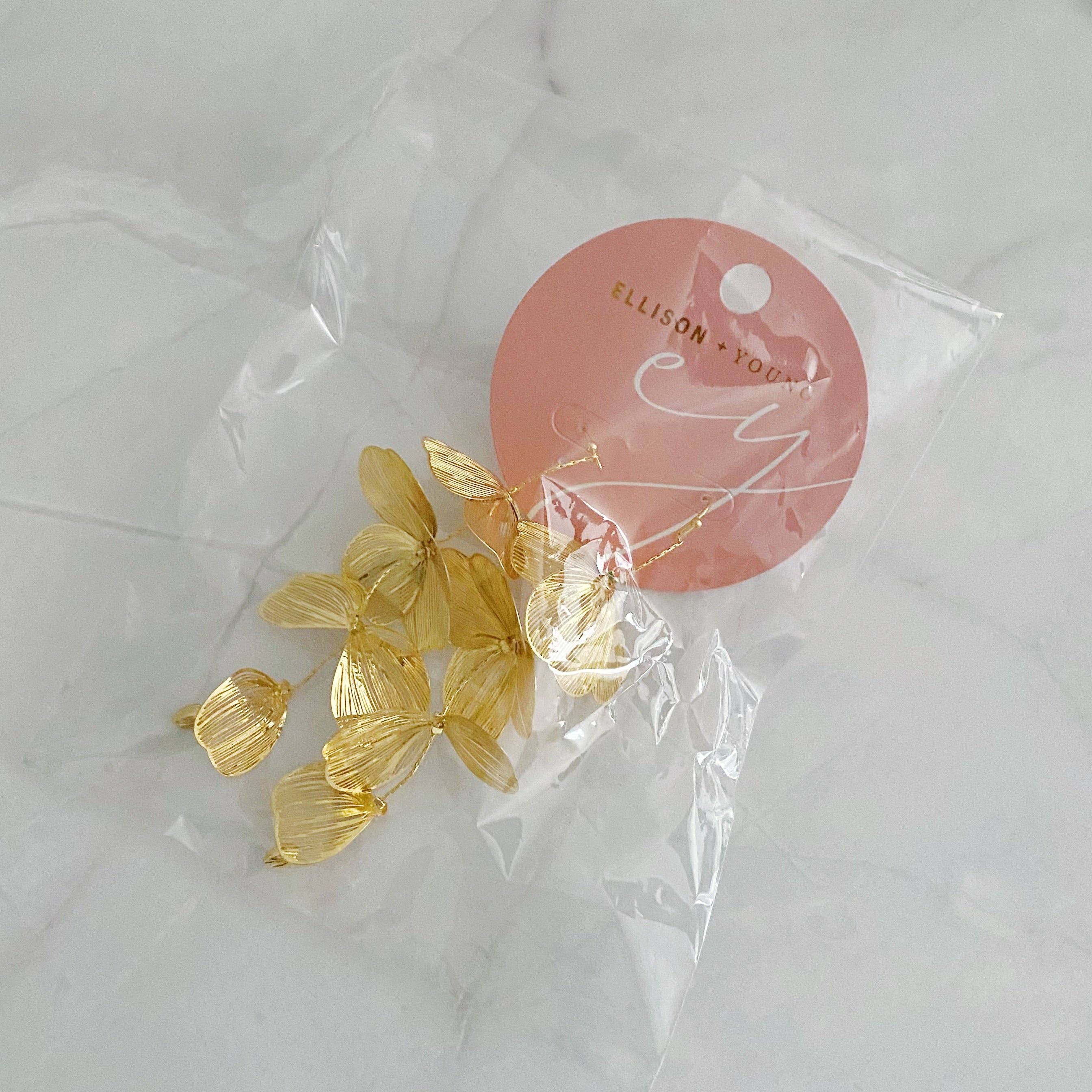 Ellison+Young - Wholesale Dangle Earrings - Artful Filigree Flower Drop Earrings5