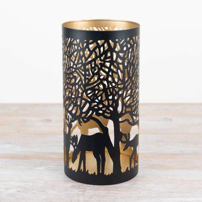 Portavelas de Hierro Woodland 30 cm para venta al por mayor de Gainsborough Giftware x Portland Living