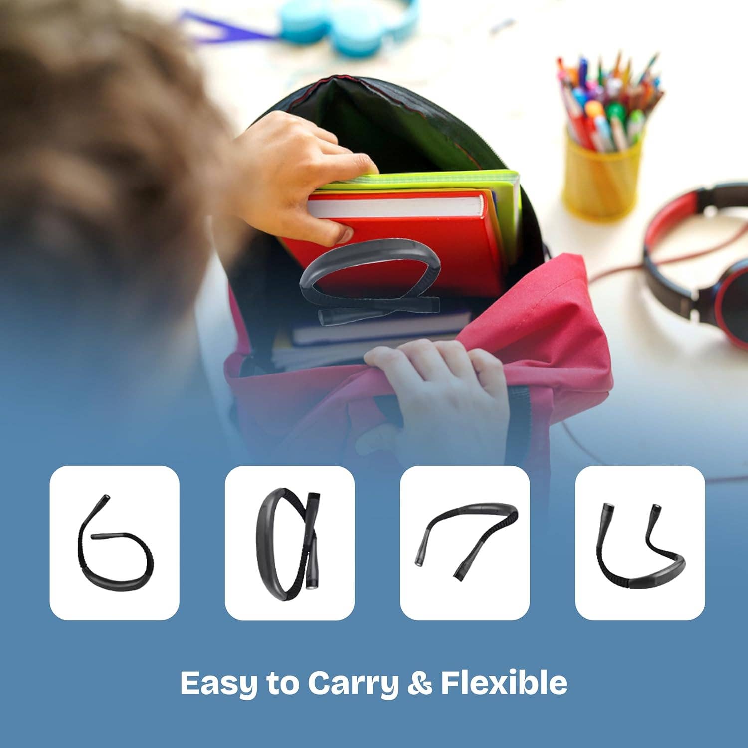 VIGOR – Engroshandel Boglys – Fleksible arme med genopladeligt USB Type-C og lang batterilevetid1