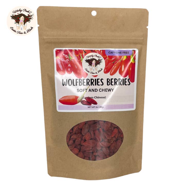Witchy Pooh's Exotic Teas & Herbs - Wholesale Dried/Dehydrated Fruit - Witchy Pooh's Wolfberries, Goji Berries - Whole Soft & Chewy3
