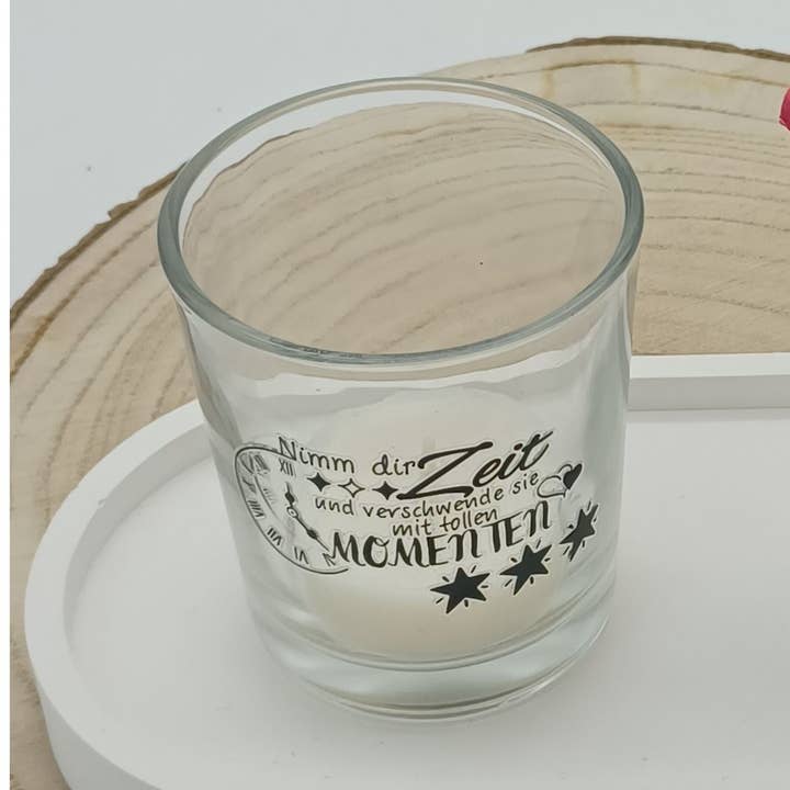 Candele tealight con frasi 1 per la vendita all'ingrosso da parte di perleperle