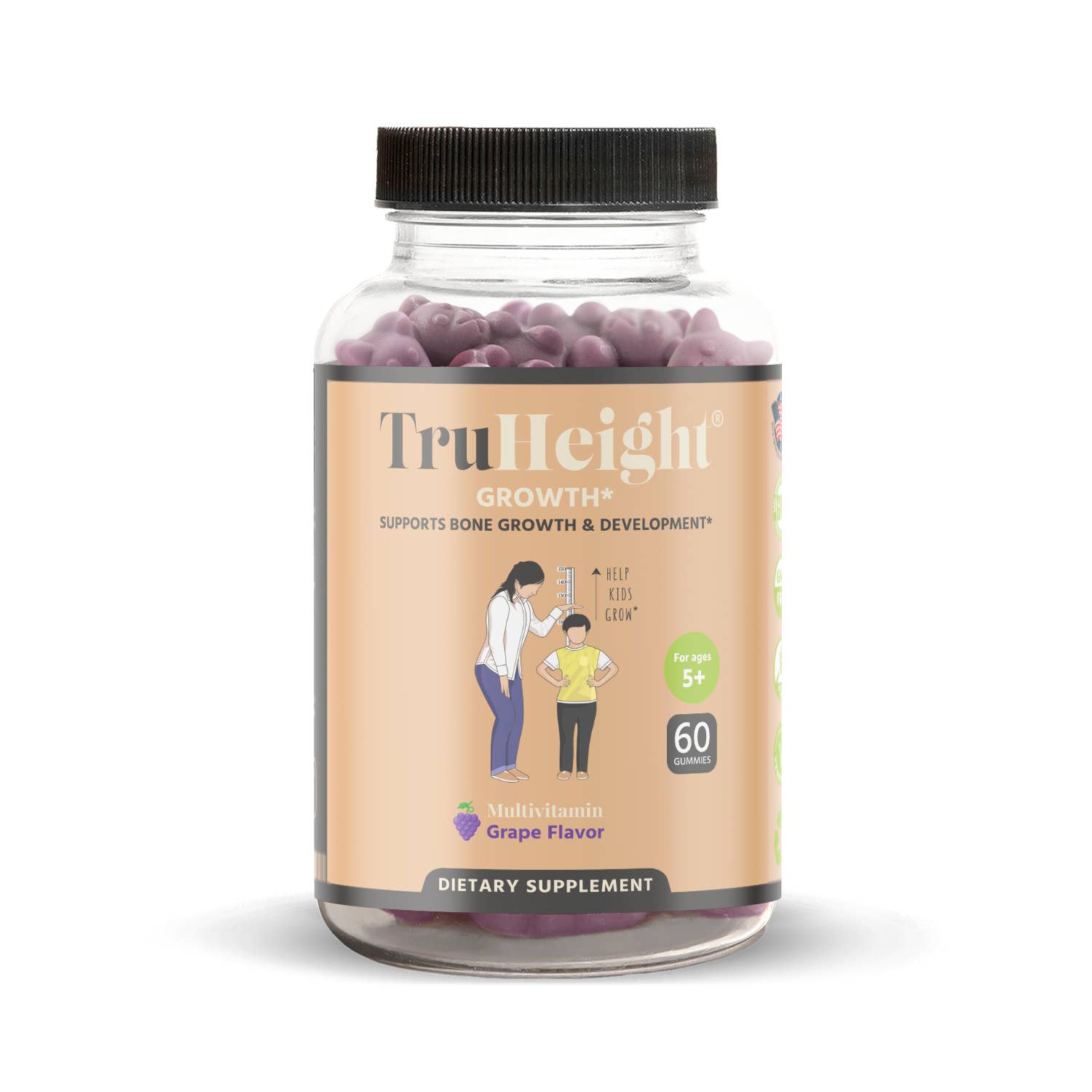 TruHeight – wholesale Oralt tillskott/Vitamin – TruHeight® Growth Gummies - Helt naturlig höjdtillväxt för barn
