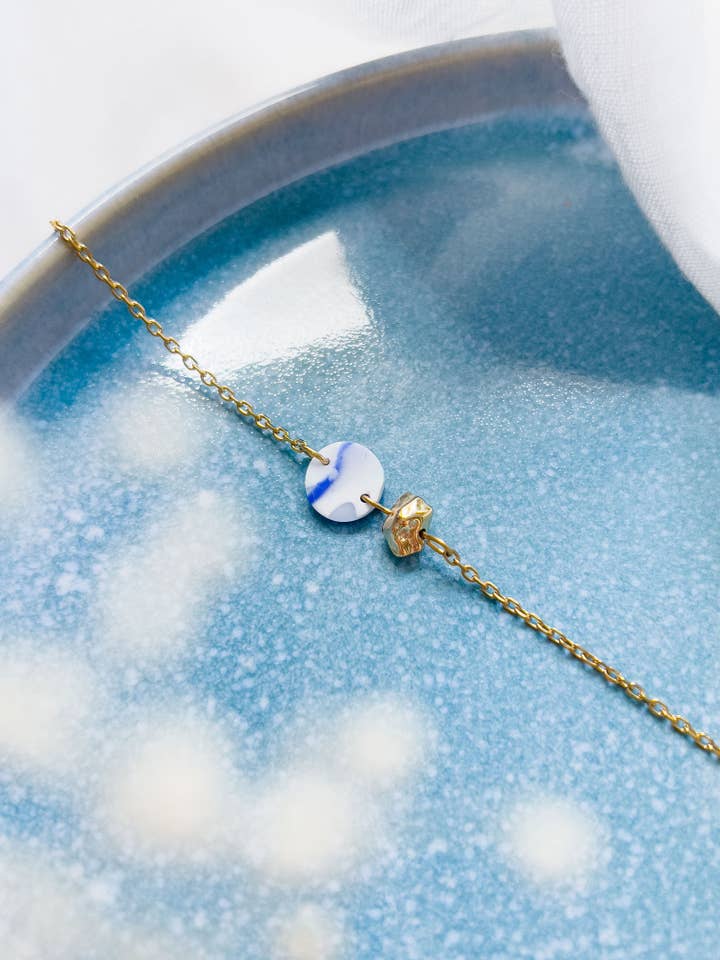 Kol K ✦ Blått filigranarmband för wholesale av KLAEI DESIGN STUDIO