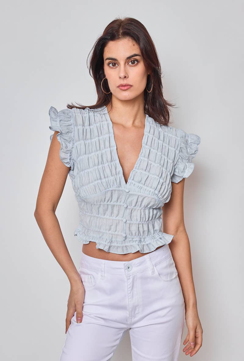 KY CREATION PARIS - Wholesale Blouse - Women's - Flared sleeve top4