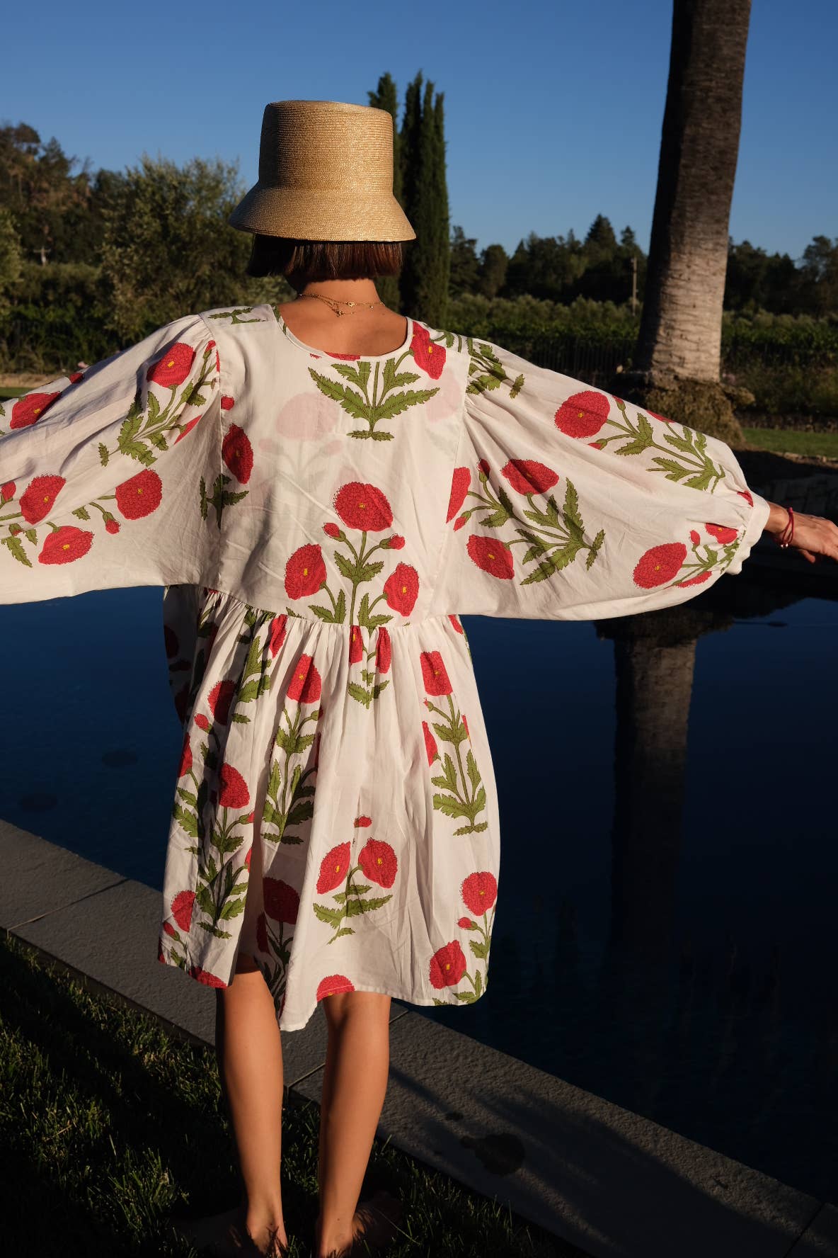 Maison Marigold - Wholesale Dress - Women's - Taj Mini Dress Red Flower2