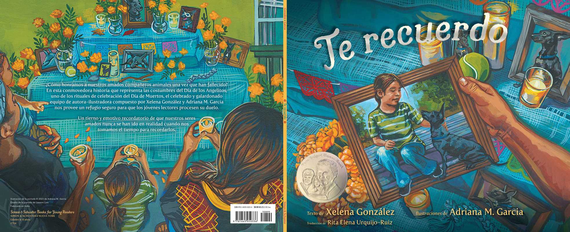 Simon & Schuster - Wholesale Preschool Book (3-5) - Te recuerdo (Remembering) by Xelena González1