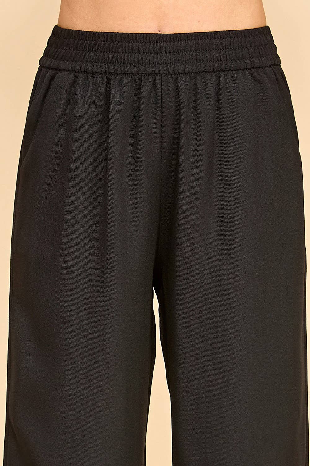 Negro PANTALONES DE PERNERA RECTA SL005 de venta al por mayor en Faire8