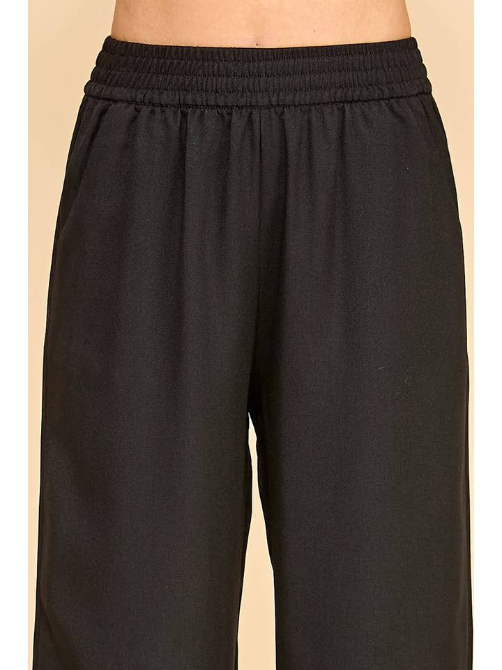 Black SL005 STRAIGHT LEG PANTS for wholesale on Faire8