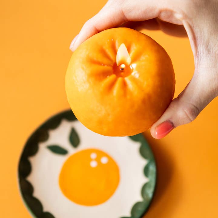 Pixie Candle Studio - Wholesale Novelty Candle - Ojai Pixie Tangerine Fruit Candle