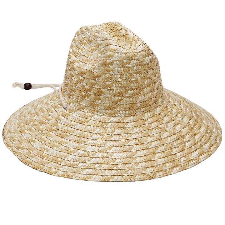 Cap Zone - Wholesale Straw Hat - Women's - Quarterhorse Crown Dome Wheat Straw Lifeguard Hat