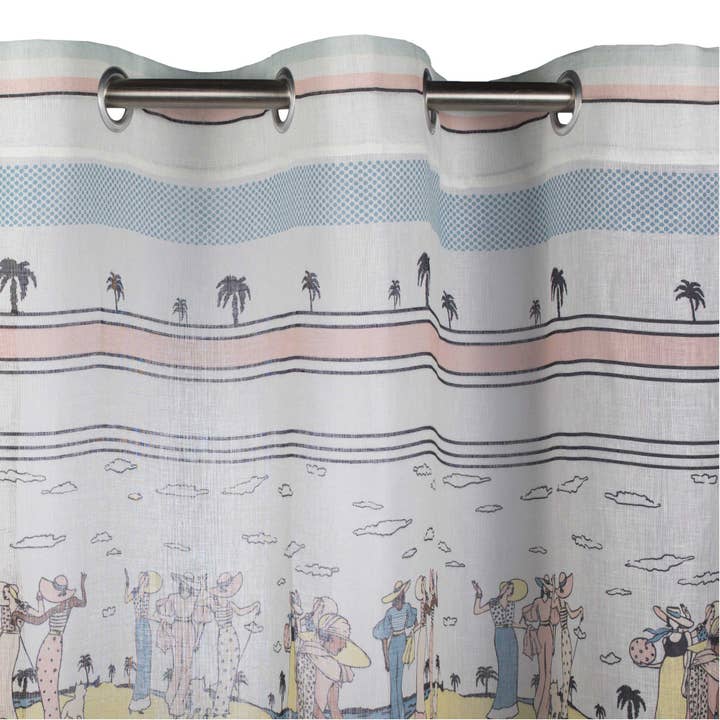 Sheer Curtain With Grommets Riviera for wholesale by Madura