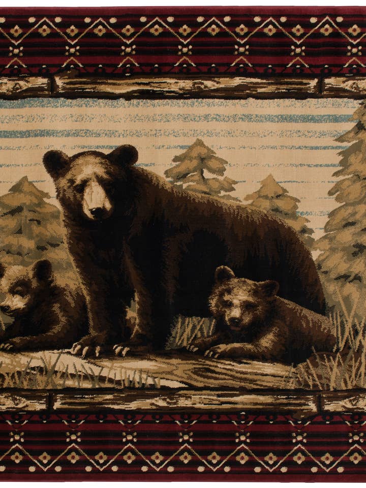 Lodge King Grizzly Gap Lodge Area Rug for wholesale by Mayberry Carpet & Rugs