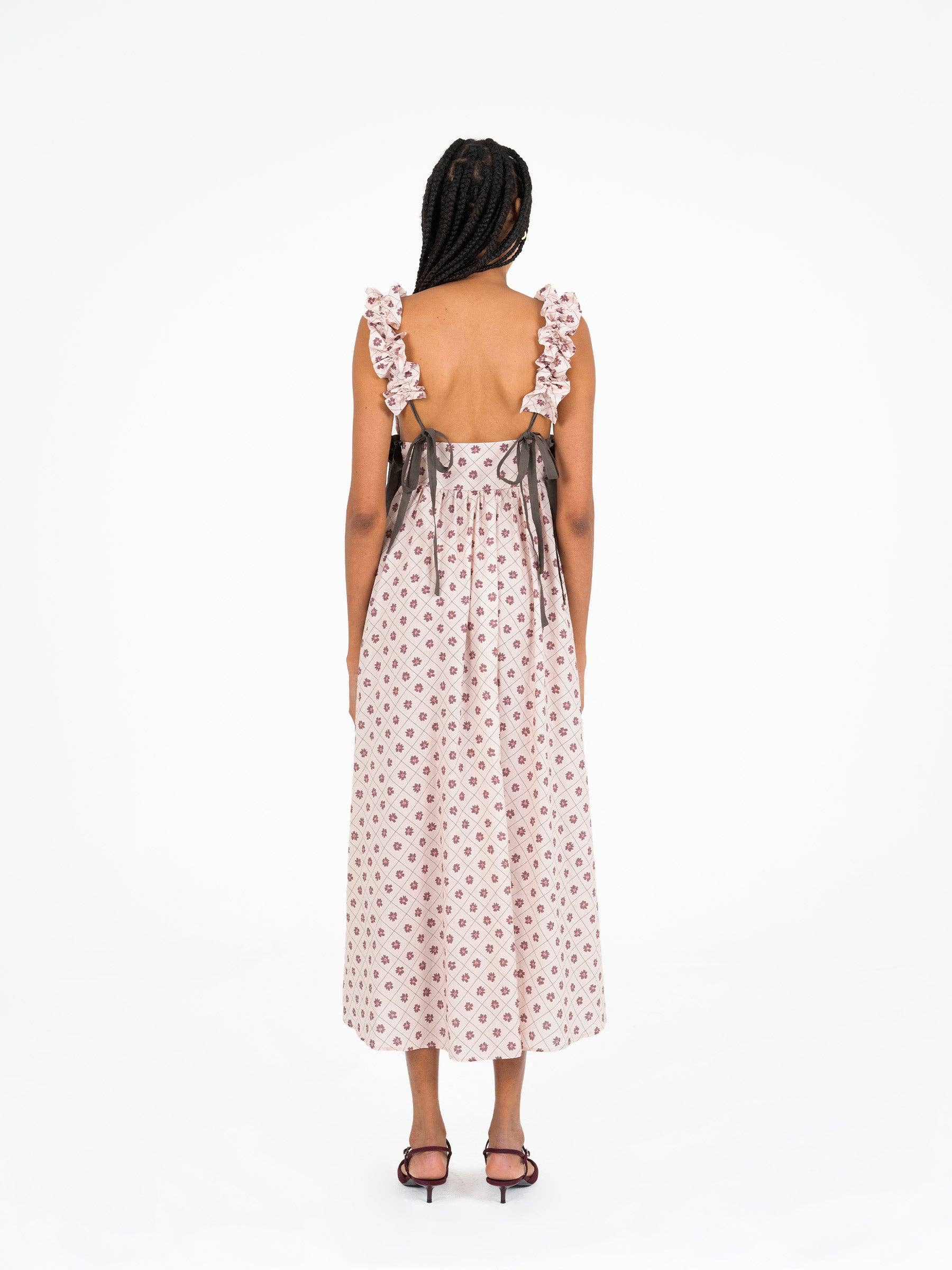 CARMEN SAYS - Wholesale Dress - Women's - Selena Pink Floral Print Maxi Dress4