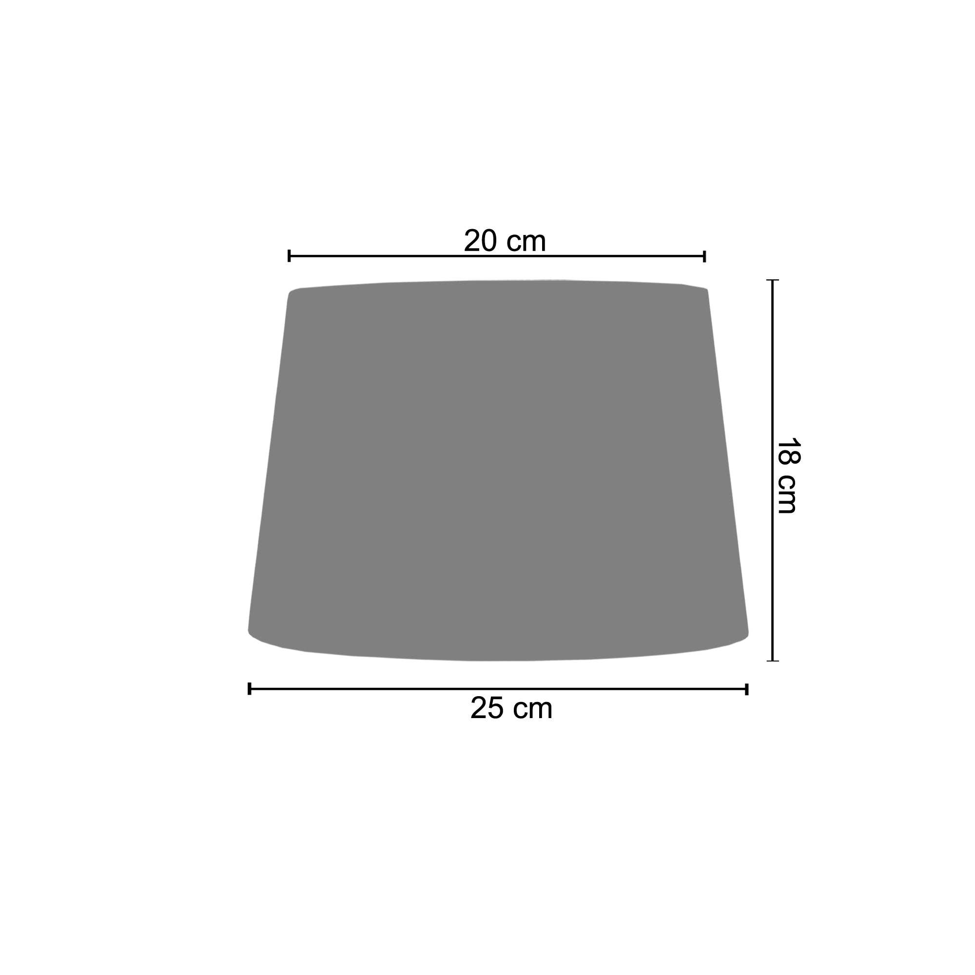 Tosel Shop - Wholesale Lamp Shade - TAMBOUR 25 - Drum Black Fabric Lampshade1