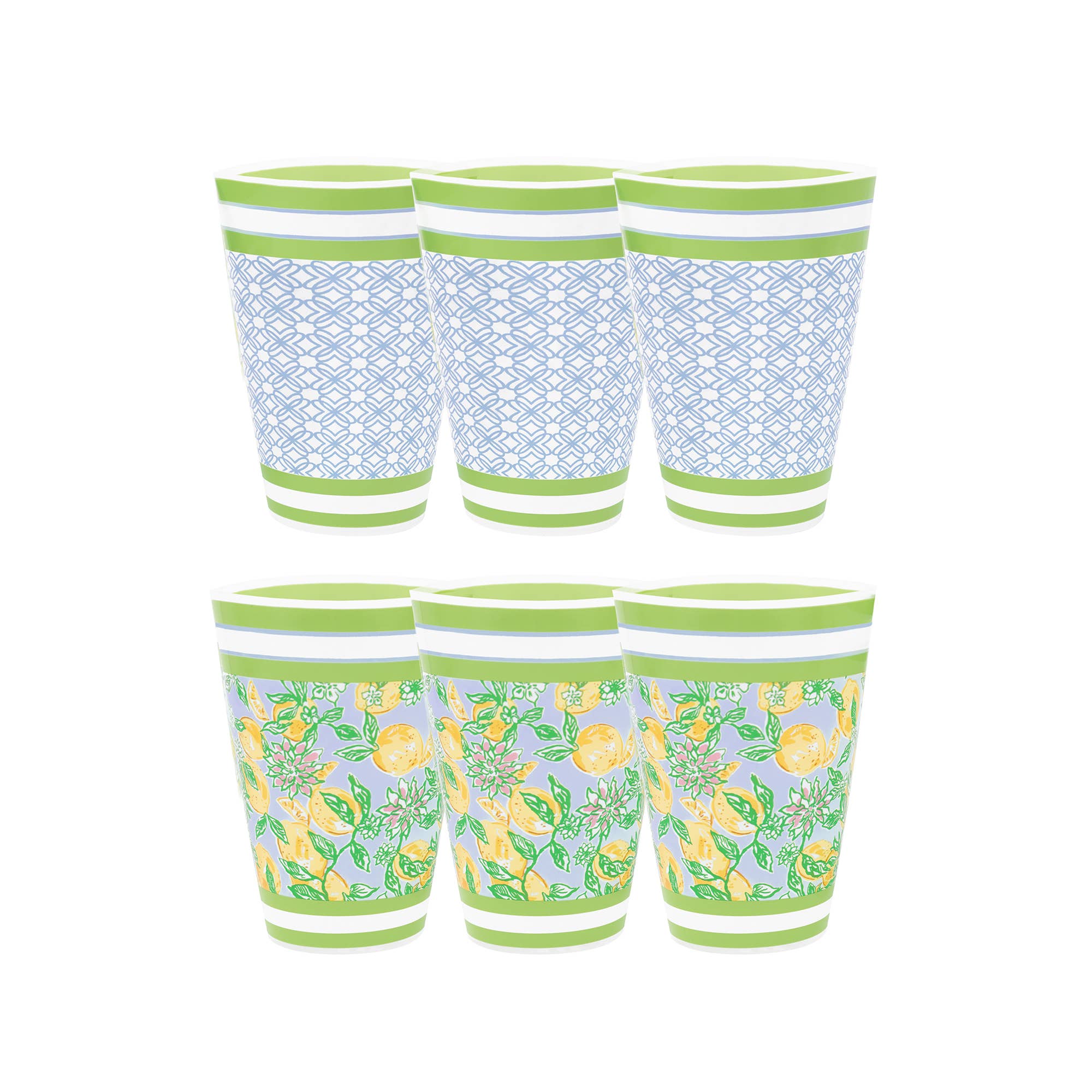 Lilly Pulitzer by Lifeguard Press - Wholesale Drinking Glass/Cup - Pool Cups, Make Lemonade1
