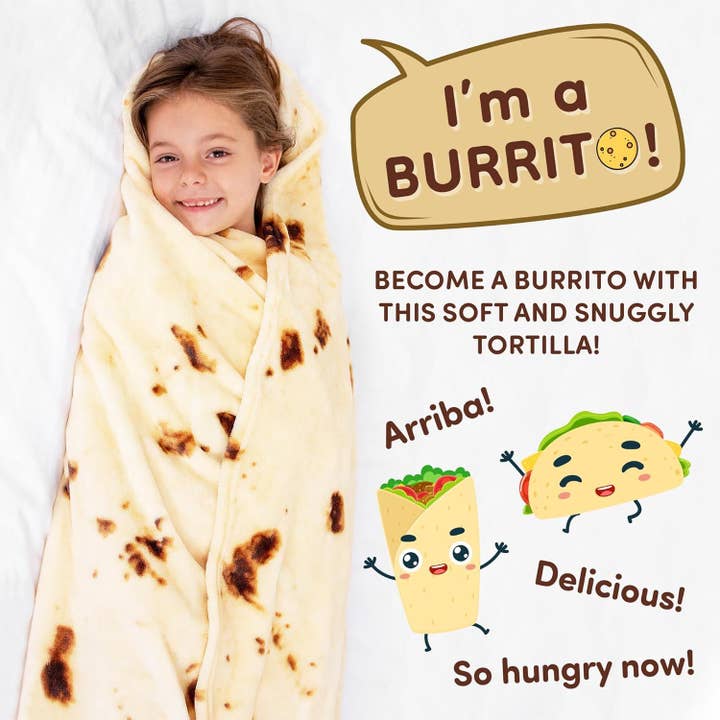 Zulay Kitchen - Wholesale Throw Blanket - Tortilla Blanket With Tinfoil/Drawstring Bag Packaging