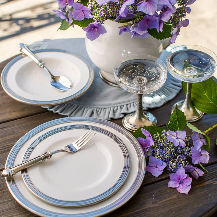 Arte Italica & Crown Linen Designs - Wholesale Salad Plate - Tuscan Salad/Dessert Plate1