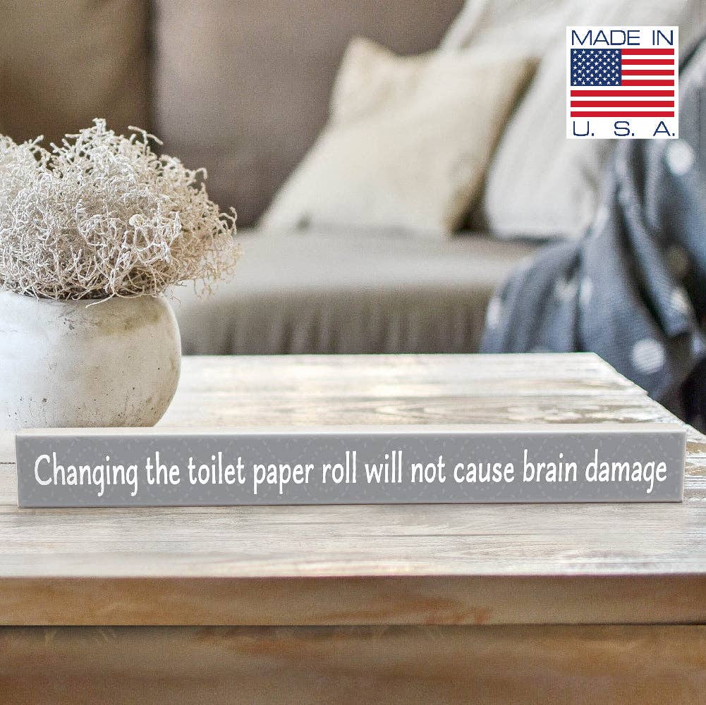 ST Creations - Vente Pancarte - Changer le papier toilette - Skinnies® WSK1