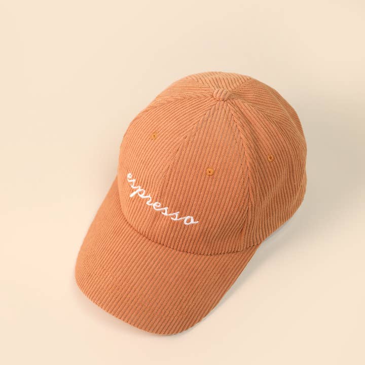 LoveLina - Wholesale Baseball Cap - Women's - Espresso Coffee Corduroy Baseball Cap (JOSSO)1