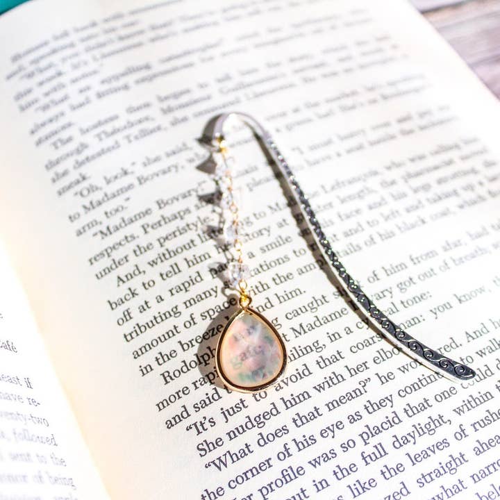 Opal Drop Cottagecore Crystal Pendant Metal Hook Bookmark and other Purchase Wholesale beads acrylic. Free Returns & Net 60 Terms on Faire trending on Faire.