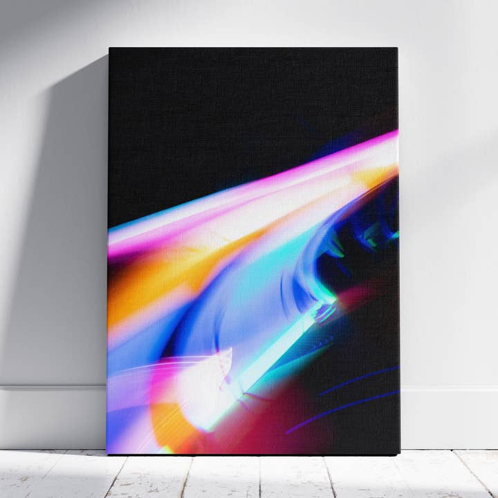 Färgspår i rörelse - Inramad Canvastavla för wholesale av House Prints