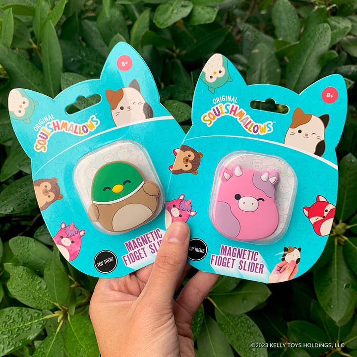 Top Trenz Inc - Wholesale Fidget Toy - Kids - Magnetic Fidget Sliders - Squishmallows Collection