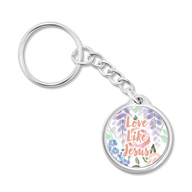 Porte-clés verset biblique quotidien Aime comme Jésus pour la vente par Free Luma