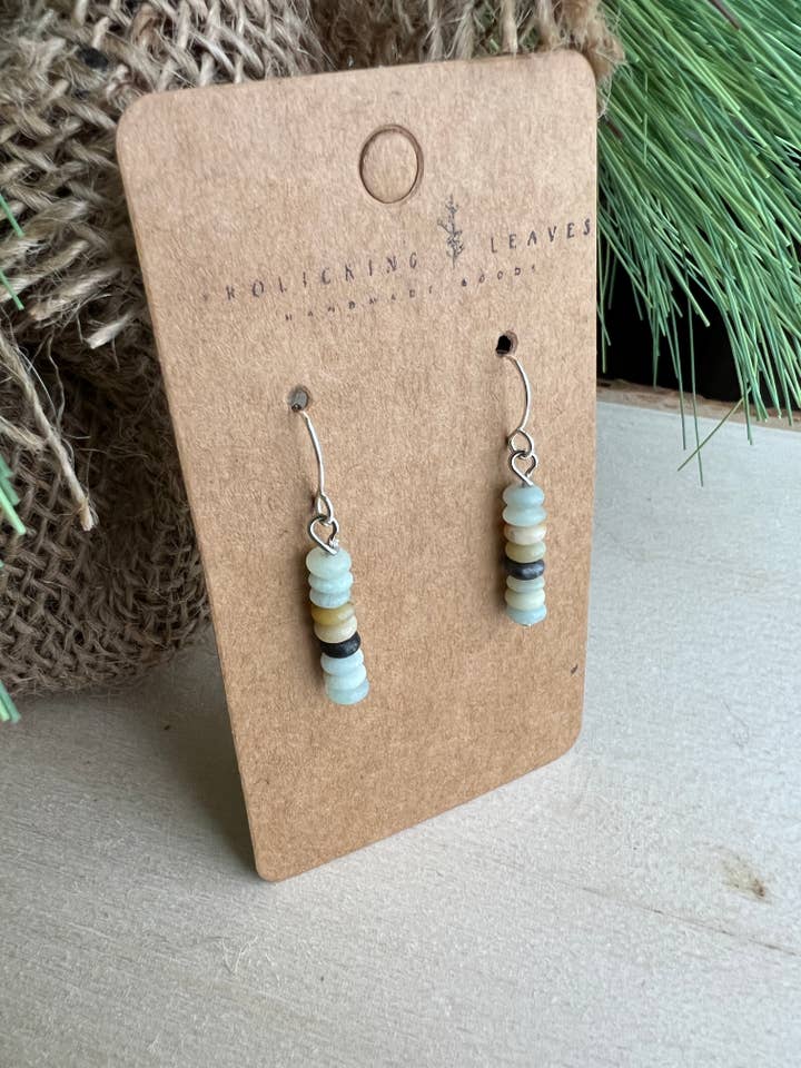 Amazonite Multi Earrings for wholesale by Frolicking Leaves