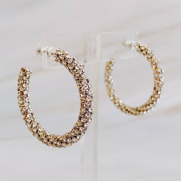 Ellison+Young - Vendita all'ingrosso Orecchini a cerchio - Orecchini a Cerchio Wrap In Shine6