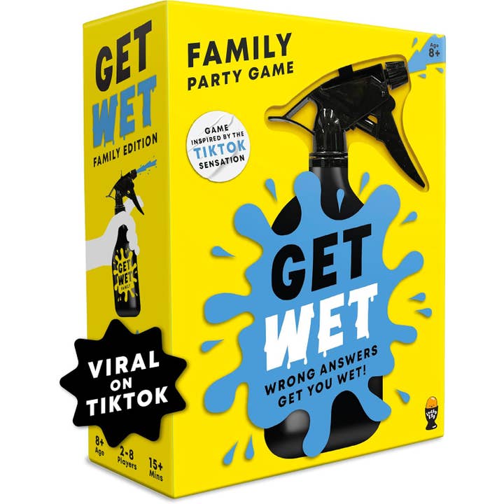 Get Wet: Family Edition Wrong Answers Get You Wet Party Game for wholesale by Lucky Egg