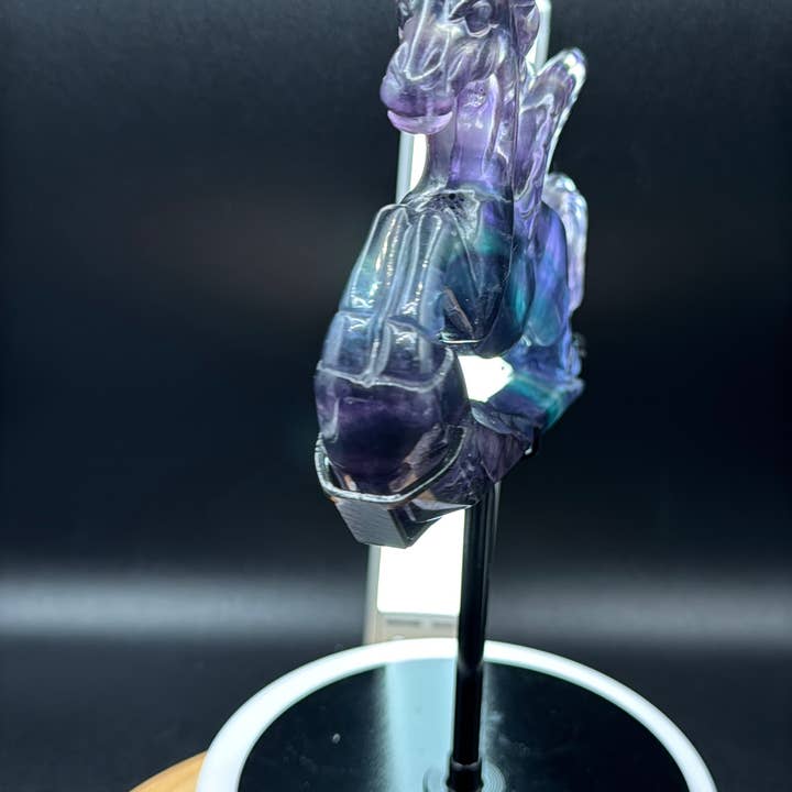 The 7 Directions - Wholesale Spiritual Stone/Crystal - Exquisite Rainbow fluorite Flying horse Pegasus H2089