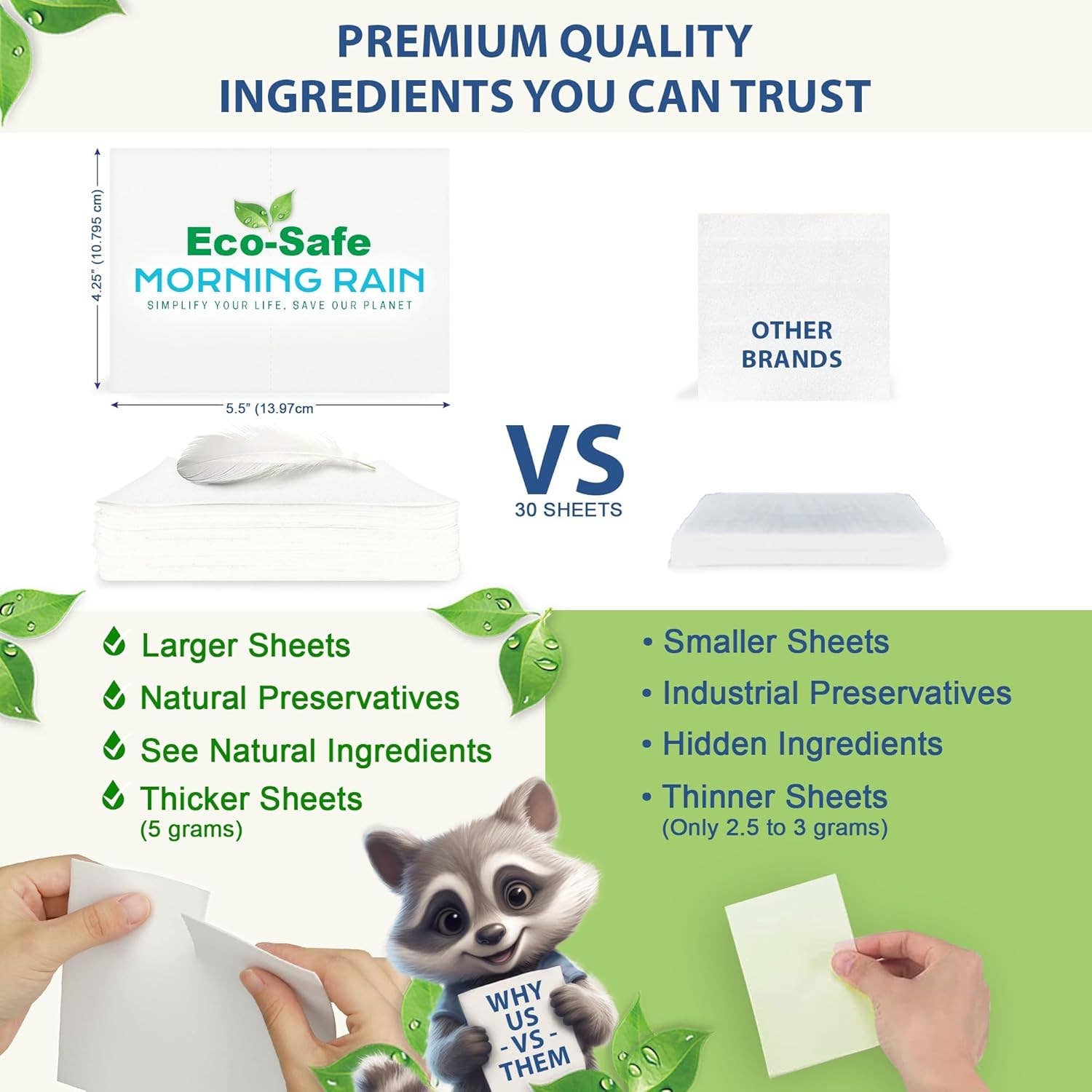 Morning Rain - Wholesale Fabric Softener - Softener Sheets New Formul Fragrance-Free 60 loads5