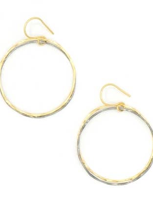 Pendientes de lazo de metal mixto para venta al por mayor de Fair Anita