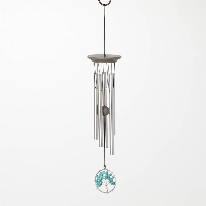 Woodstock Chimes - Wholesale Wind Chime - Serenity Tree Chime™ - Small, Turquoise