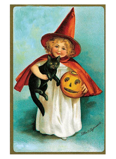 Laughing Elephant - Wholesale Postcard Set - Halloween Postcard Box - 36 Unique Vintage Postcards3