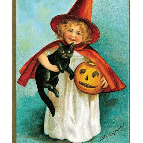 Laughing Elephant - Wholesale Postcard Set - Halloween Postcard Box - 36 Unique Vintage Postcards3