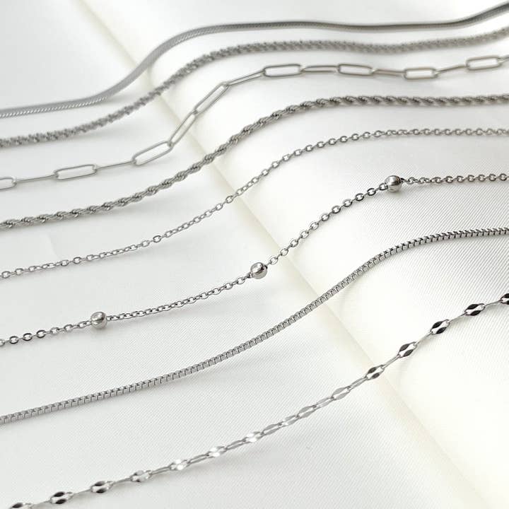 Blueyejewelry - Wholesale Link & Chain Necklace - Dainty Silver Necklaces - Stainless Steel Chain Necklaces7