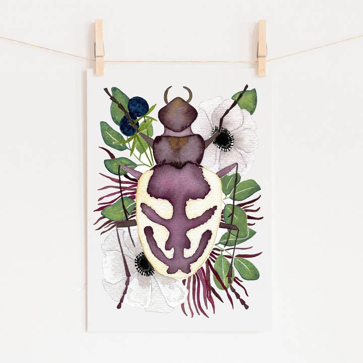 Beetle Art Print Of Insect Taxidermy for wholesale by Candace Fincher