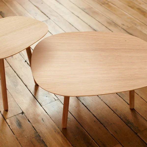 Großer Salon Couchtisch aus massivem Eichenholz für den Großhandel von Reine Mère