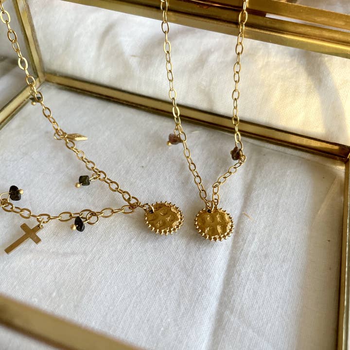 Saint Augustine necklace for wholesale by Horizonandjoyas