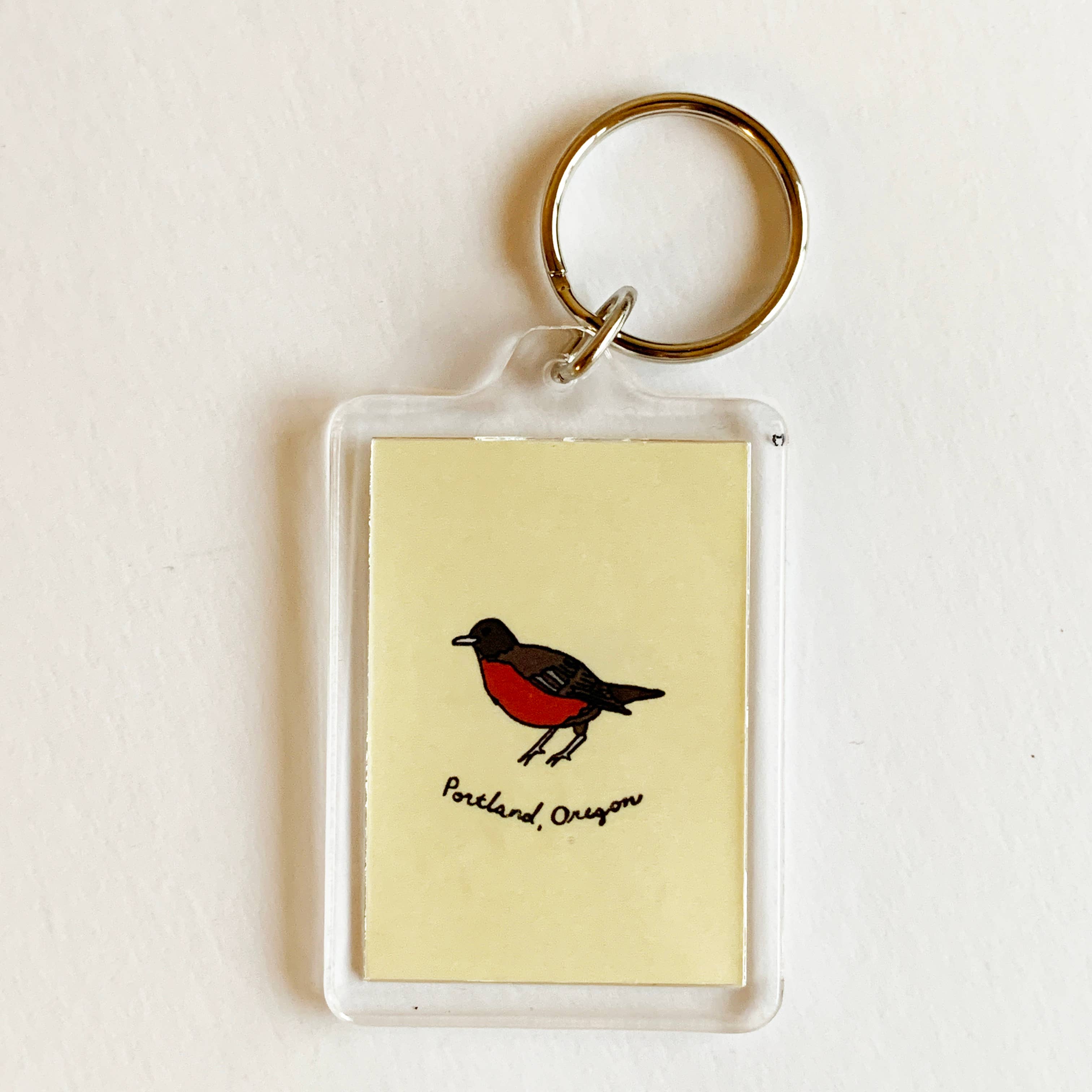 Made by Nilina - Wholesale Keychain - Unisex - Portland Keychain - Skyline Donut White Stag Oregon Souvenir3