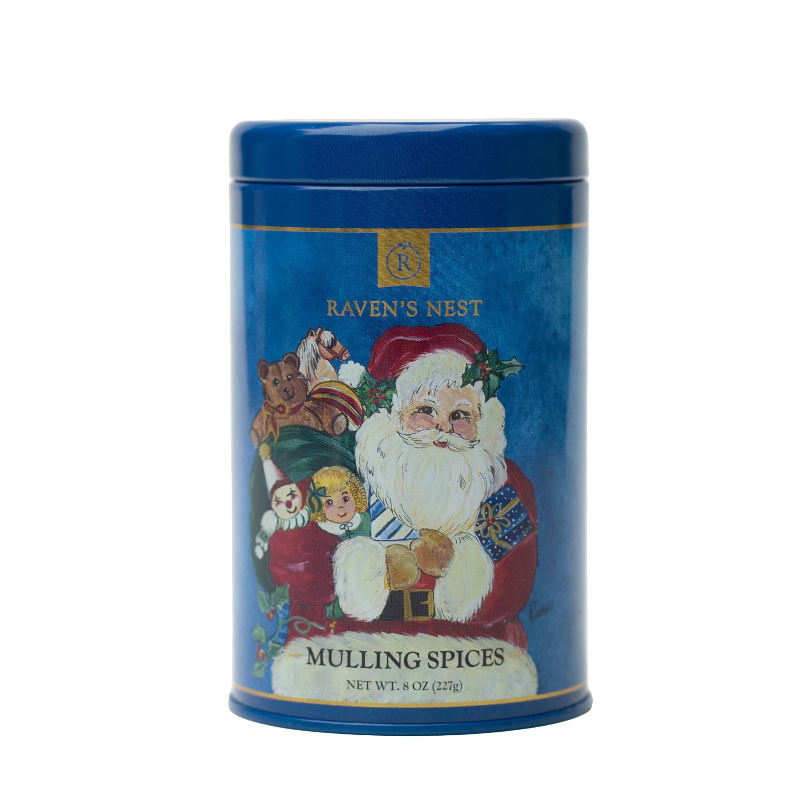 Raven's Nest Gourmet - Wholesale Mulling Spice - NEW! Santa - Holiday Keepsake Tin0