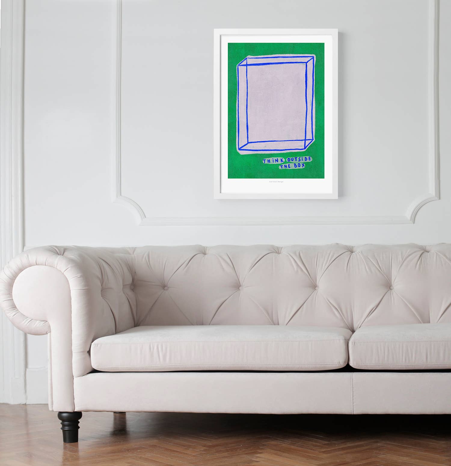 Just Cool Design - Wholesale Art Print - Think Outside the Box | A4–A3 Minimalist Art Print2