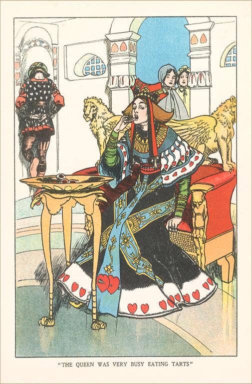 Found Image Press - Wholesale Sticker - Sticker KF-510 Card Queen Eating Tarts0