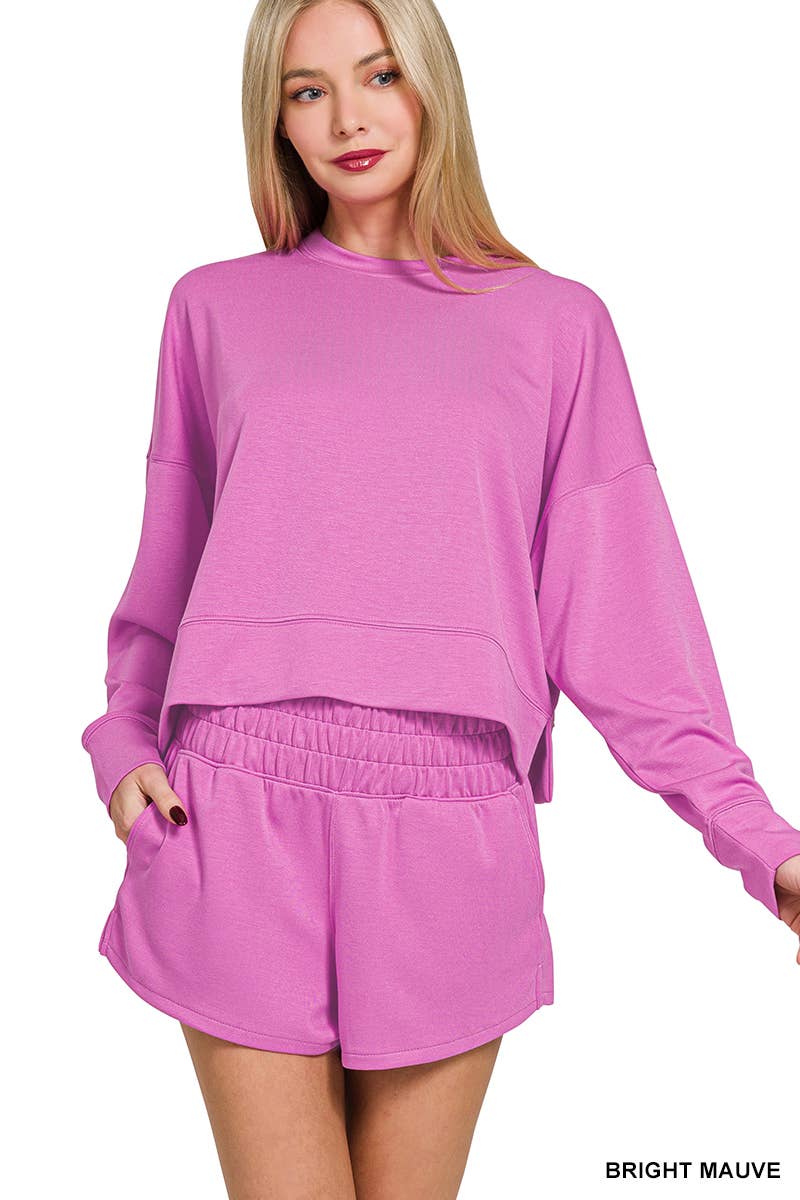 42POPS – wholesale Lounge set – Women's – `.Scuba Top & Dolphin Shorts 2PC Set26